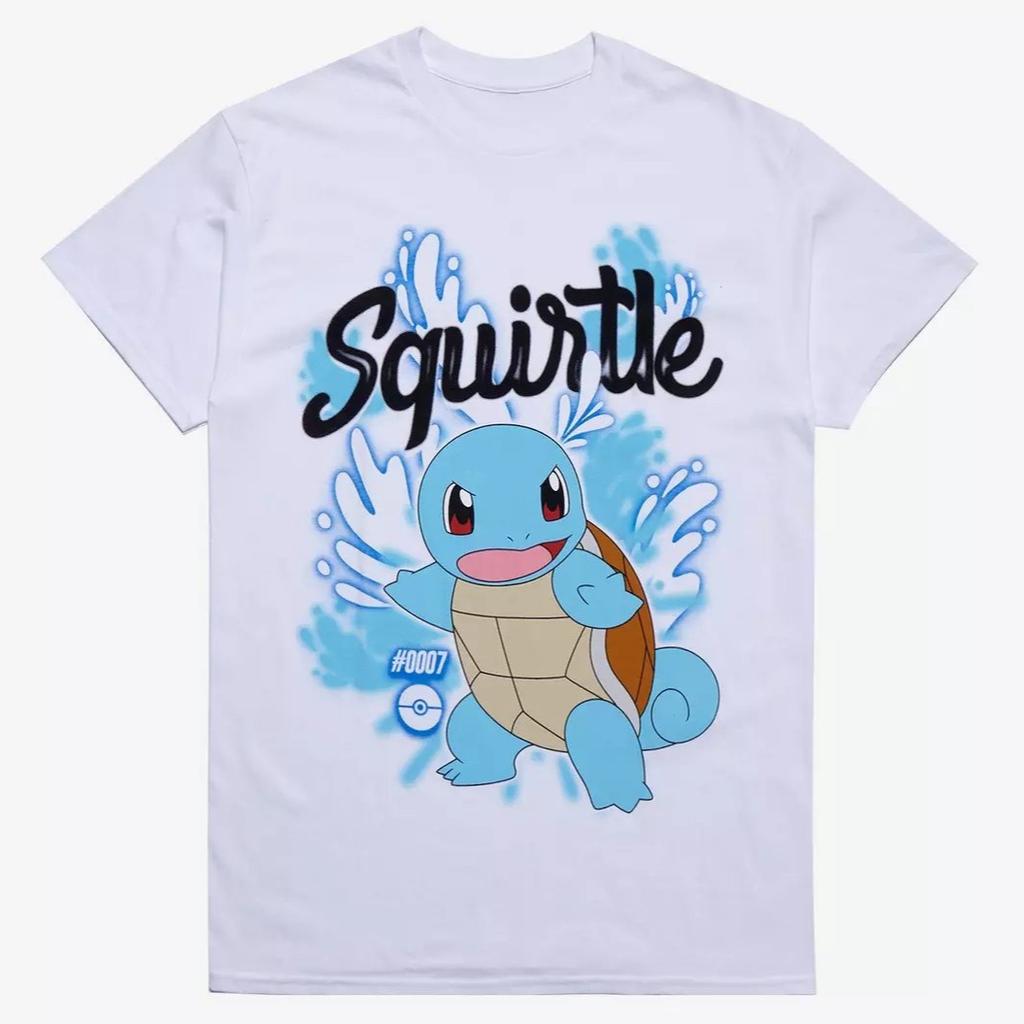 Pokemon Squirtle Anime T-shirt Uomo Donna 2026 Estate Cotone Manica Corta Maglietta Stampa Grafica Top Casual Streetwear Oversize Y2k
