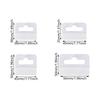 200pcs Clear Self Adhesive Slot Hole Hanging Tabs for Retail Display and Home Organization Waterproof Plastic Hooks