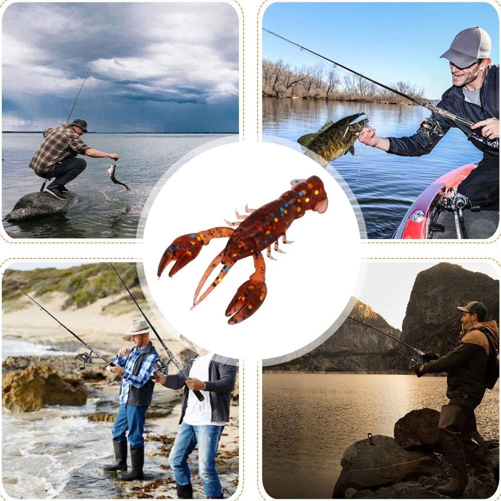 20PCS 5.5cm Fishing Lure Soft Artificial Lure Durable Crawdad Bait  Freshwater Fishing