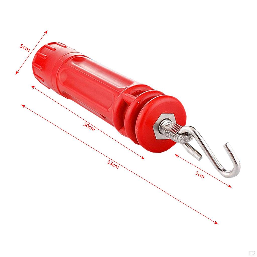 Lane Line Tensioner for Swimming Pool,Lane Rope Tightener, Pool Equipment Red, Cylindrical, Anti