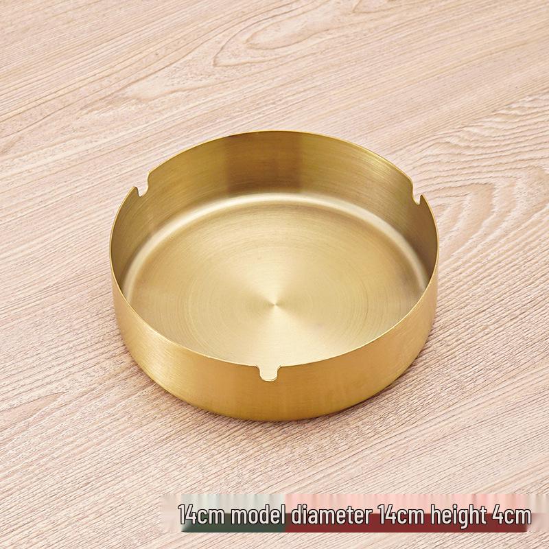 Stainless Steel Windproof Ashtray - Durable, Stylish, and Large for Bars, Cafes, and Hotels