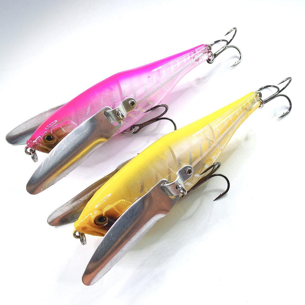 Momo Lure Large Crawler Cicada Cicada Dodge Big Bass Fishing Yellow Bone Bait, Lure, Cicada, (Pink & Set)
