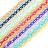 5pcs/lot 50cm Plastic Link Chain Colorful Extension Chains For Jewelry Making DIY Bracelet Necklace Phone Key Bag Chain Supplies