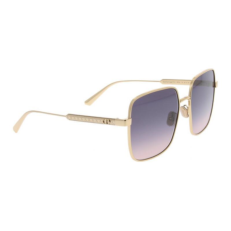 Dior Full Frame Design Metal Square Sunglasses Women sunglasses Gold DIORCANNAGE-S1U-B0G2