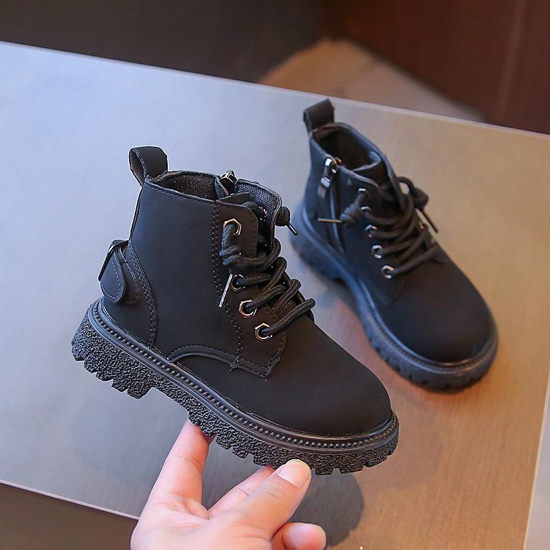 Boys Martin Boots Girls Short Boots 2025 Spring and Autumn New Children's Small Yellow Boots Versatile British Style Thin Single Boots Tide