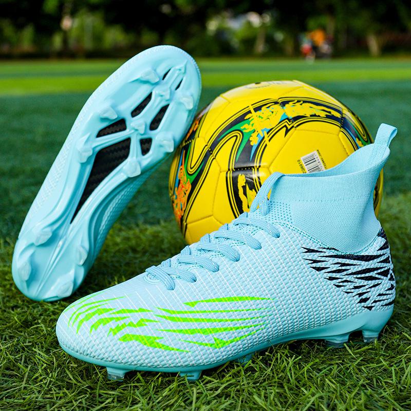 Autumn high-top football shoes competition training sports youth students men and women FG spike football shoes