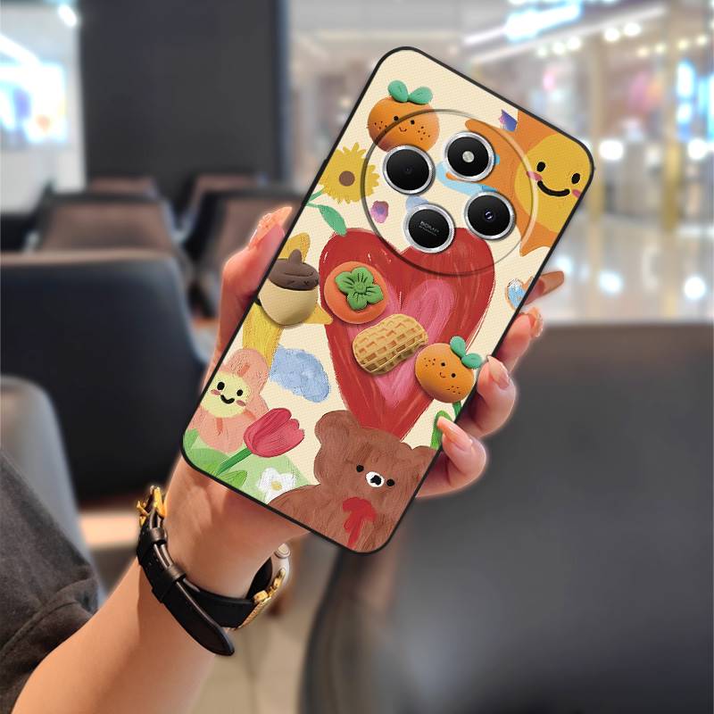 Anti-dust Durable Phone Case For Redmi 14C 4G/14R 5G/A3 Pro 4G/POCO C75 Phone Pouch Animals Full wrap Silicone TPU Cute