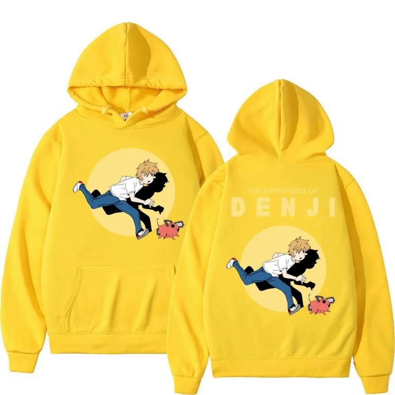 Chainsaw Man Animation New Hoodies Print Fashion Sweatshirt Casual Unisex Autumn Winter Fleece Streetwear Tops Sudaderas