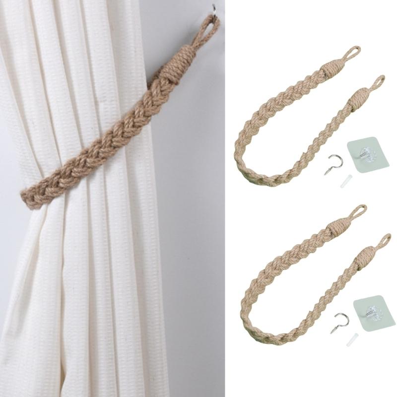 Vorhang Raffhalter 2 Stück, Vorhang Raffhalter Schnallen Halter Haken für Zuhause Außen Schlafzimmer Dekorative Vorhanghalter