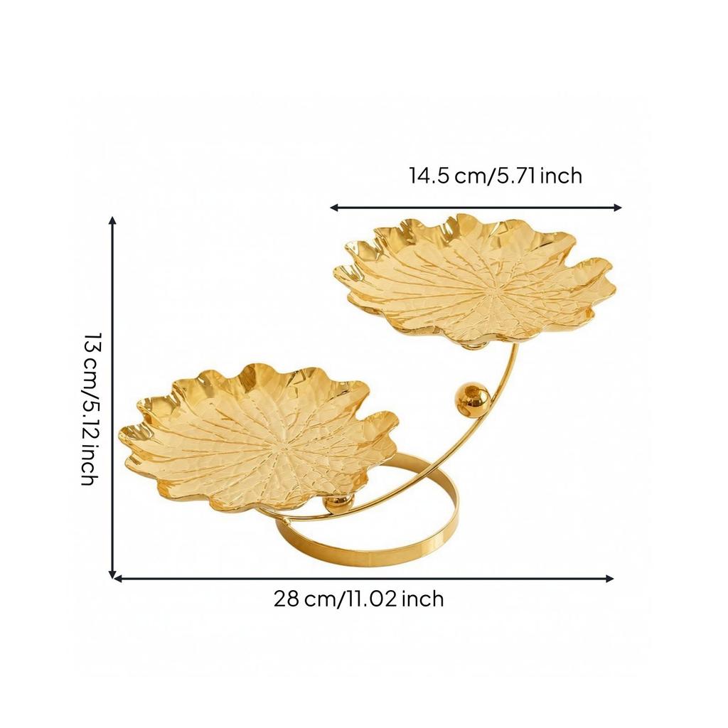 Leaf Tray with Stand Stylish Leaf-Shaped Versatile for Entry Table