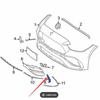 2068852902 and 2068853002 Front Bumper Canards for Mercedes-Benz C-Class C200 206