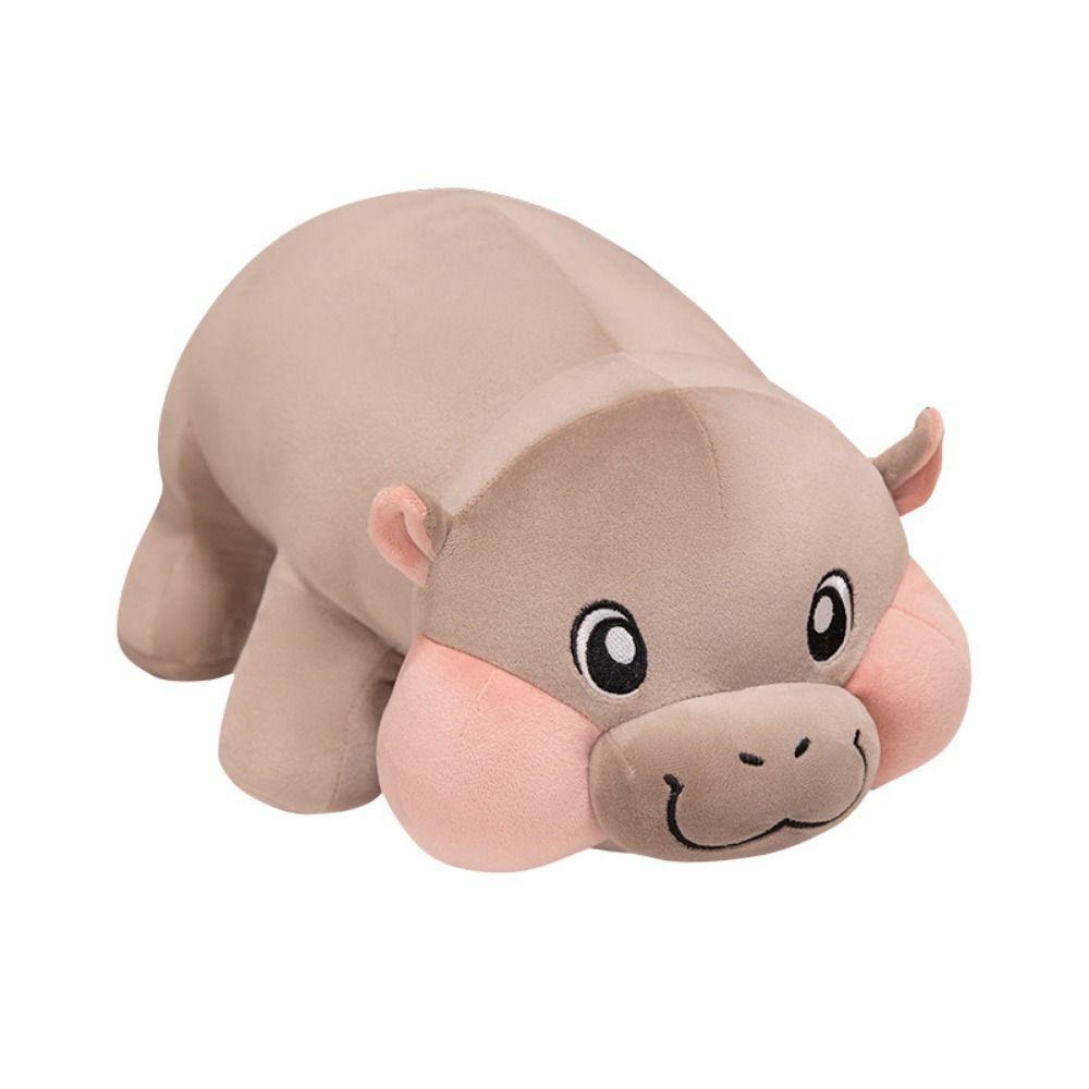 Chubby Hippo Plush Toy Short Legs Hippopotamus Stuffed Animal Doll  Valentine's Birthday