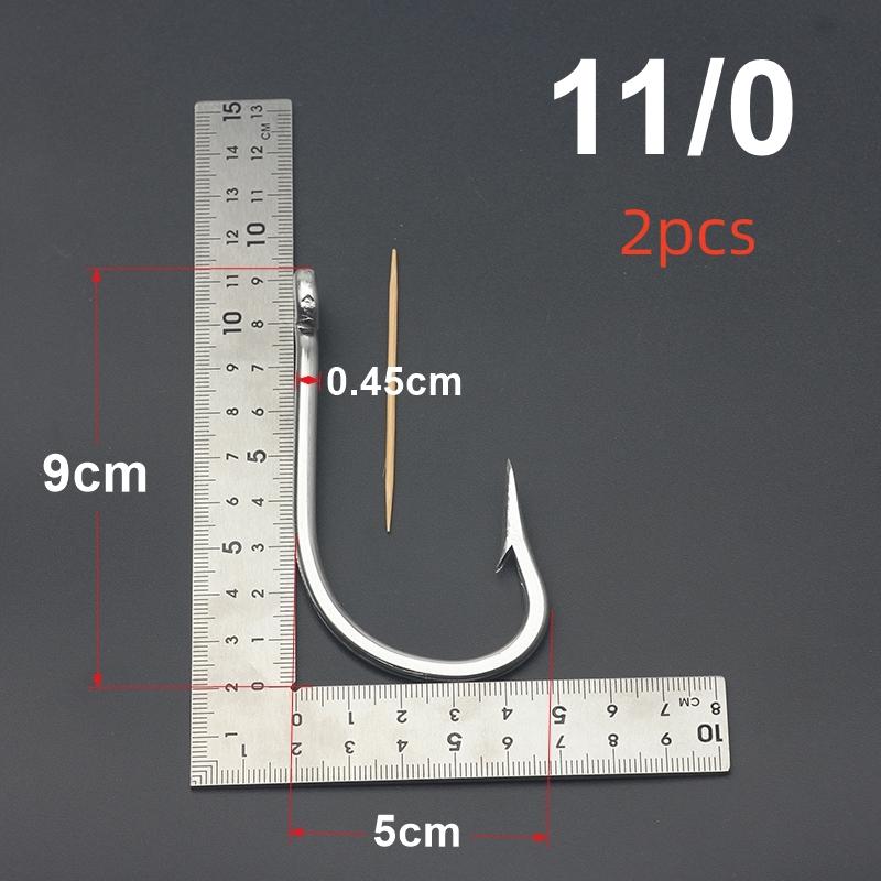 Stainless Steel Fishing Hooks 7731 Big Game Thick Tuna Bait Fishing Hook Sea Shark Extra Strong Saltwater
