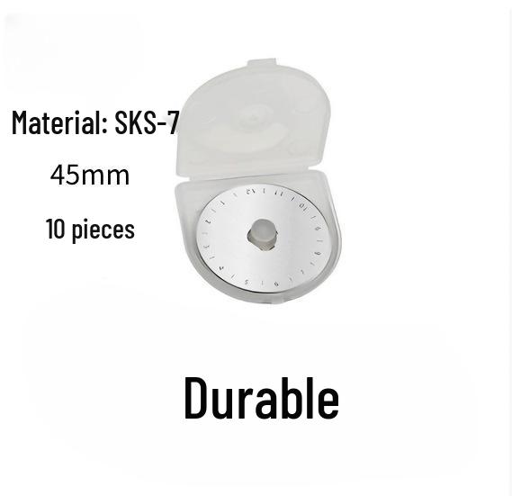 Dual-Blade Rotary Cutter with 45mm & 28mm Blades for Leather and Patchwork - Precision Circle Cutting Knife