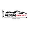 2x Car Pickup Off Road Body Sticker Decal Vinyl Black 4X4 Mountain Sport Letter