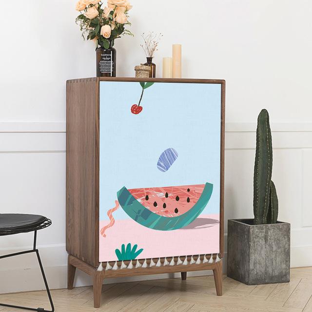 Slunečnicové závěsy odolné proti prachu Záclony do skříně Poloviční závěsy se střapcem Potah šatní skříně Pratelný do kuchyně