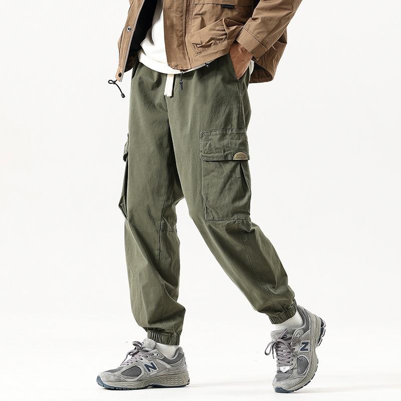 

Новый мужской комбинезон, повседневные свободные брюки высокого класса, мужские модные леггинсы, длинные брюки XXXL зелёный