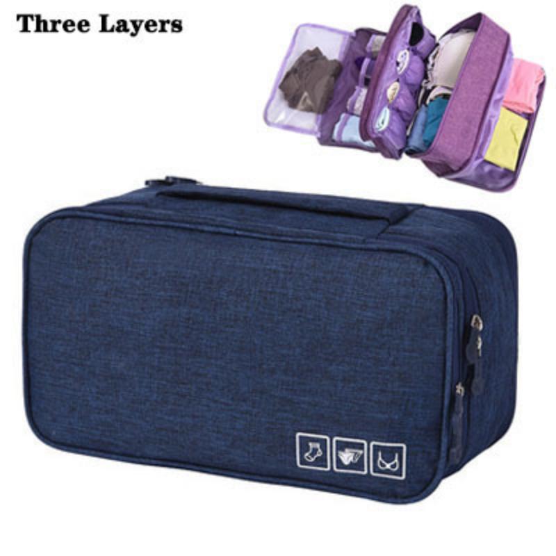 Daily Travel Storage Bag For Underwear Cosmetics Makeup Travel Organizer Bag Wardrobe Closet Clothe Pouch Socks Panties Bra Bags
