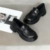 Platform loafers women's 2025 new breathable British style small man versatile light fashion trend casual shoes