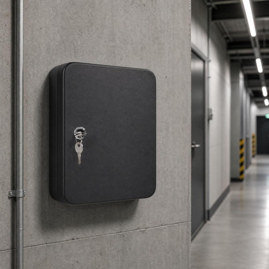 Wall-Mounted Key Management Cabinet Slim for Property Managers