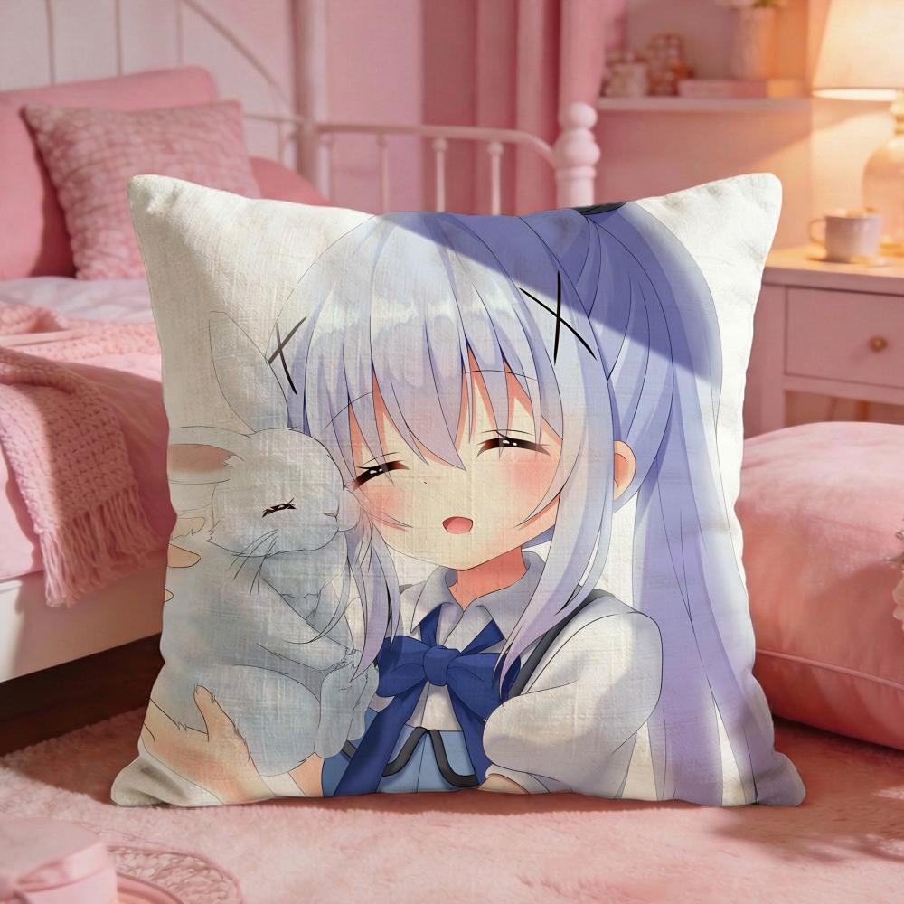 lIs the Order a Rabbit Cushion Cover Premium Comfort Reversible Pillow Cove Two in One Design for Any Room  Car Interior