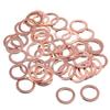50 Pcs Oil Drain Plug Gasket Bulk, 14 Mm Copper Oil Drain Plug Washer Gasket