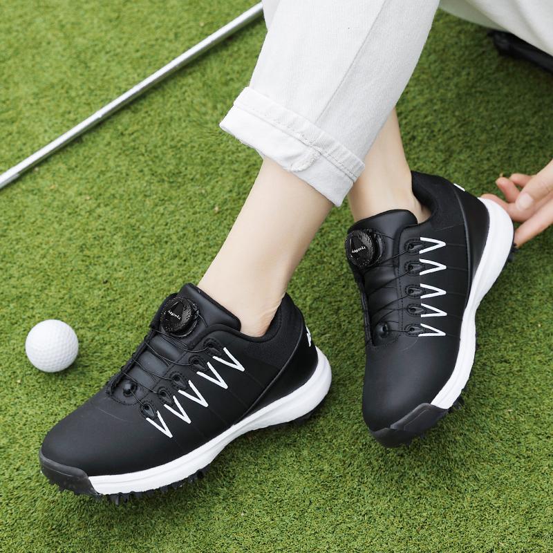 Golf Shoes Casual Sports Shoes Business Grass Waterproof Golf Shoelace Spikes Large Size Golf Shoes