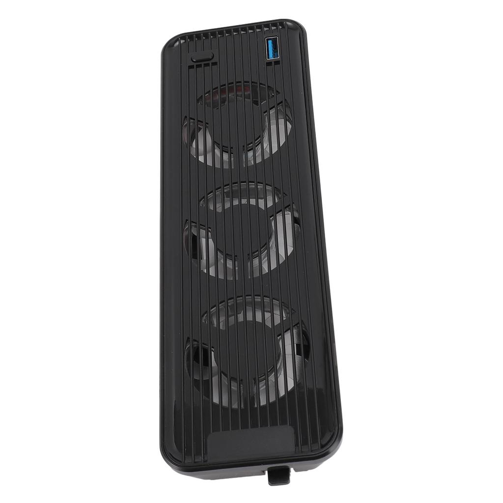 Game Console Cooling Fan Adjustable Quiet Cooling Accessories with LED Light and USB3.0 Hubs for
