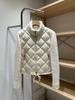 This high-quality Mengjia new women's stand-up collar splicing zipper down jacket is fashionable and versatile