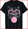 Tiger Face Wild Animal Cute Tiger Black Cotton T-Shirt Unisex T-Shirt