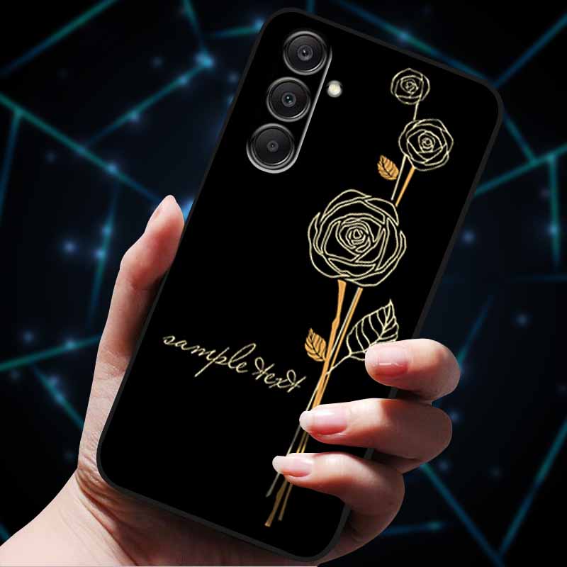 3D Flowers Emboss Fundas For Samsung A25 A35 A55 5G Case Soft Silicone Phone Cases for Galaxy A25 5G Back Cover Shell SamsungA55