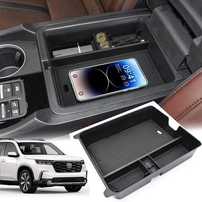 Center Console Organizer Tray For Honda Pilot  2024 Ert Tray Storage Organizer Box Interior Divider Car Accessories