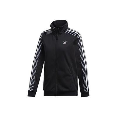 Originals Logo Print Casual Stand-up Collar Sports Jacket, Women‘s, Black