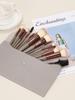 15-Piece Soft Bristle Makeup Brush Set: Powder, Blush, Foundation, Eyeshadow, Concealer, Eyebrow, Portable Kit