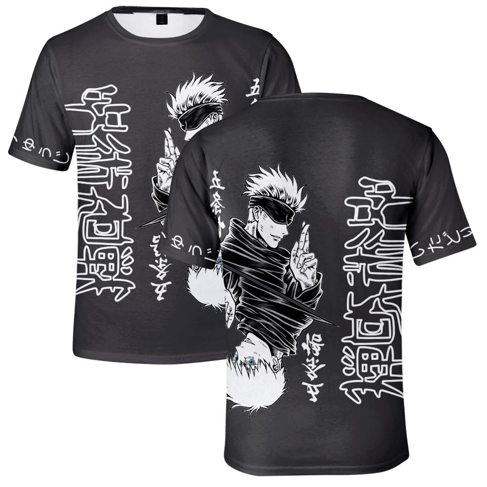 Jujutsu Kaisen Anime Tshirt Hip Hop Men Women Cartoon Print Top Tees Harajuku Tshirts Fashion Summer T-shirt