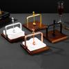 1pc Wooden Napkin Holder Cafe Western Restaurant Tissue Rack Vertical Paper Stand Elegant Design Dining Table Sturdy Decoration