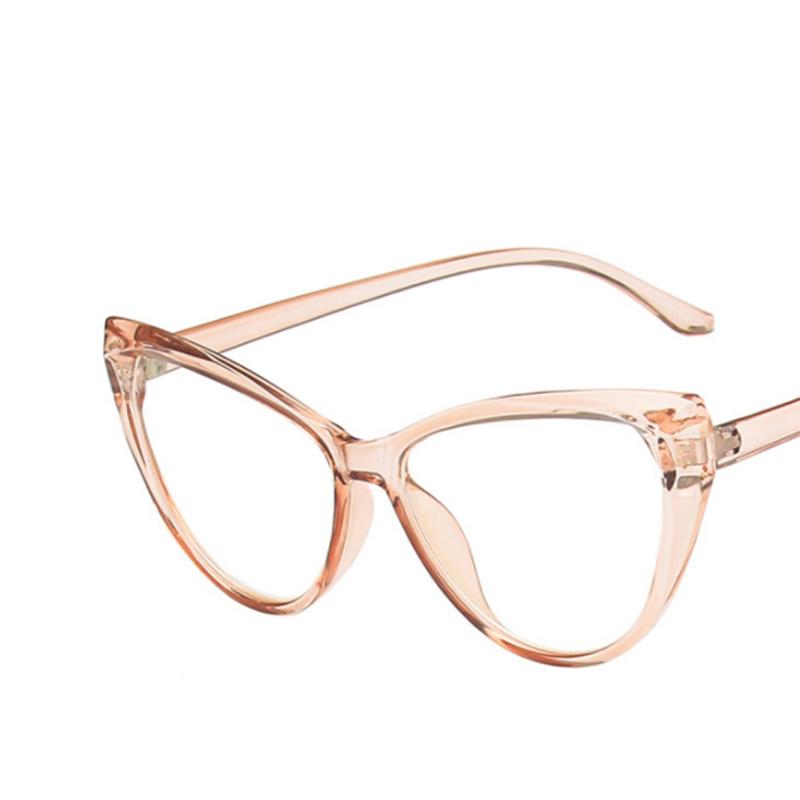 Retra Cat Eye Frame Clear Lens Glasses Simple Myopia Nerd Spectacles Degree -0.5 -1.0 -2.0 -3.0 -4.0 To -6.0