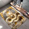Golden dragon power symbolism energy carpet Yoga living room room decor children's crawling mat doormat area rug games mat