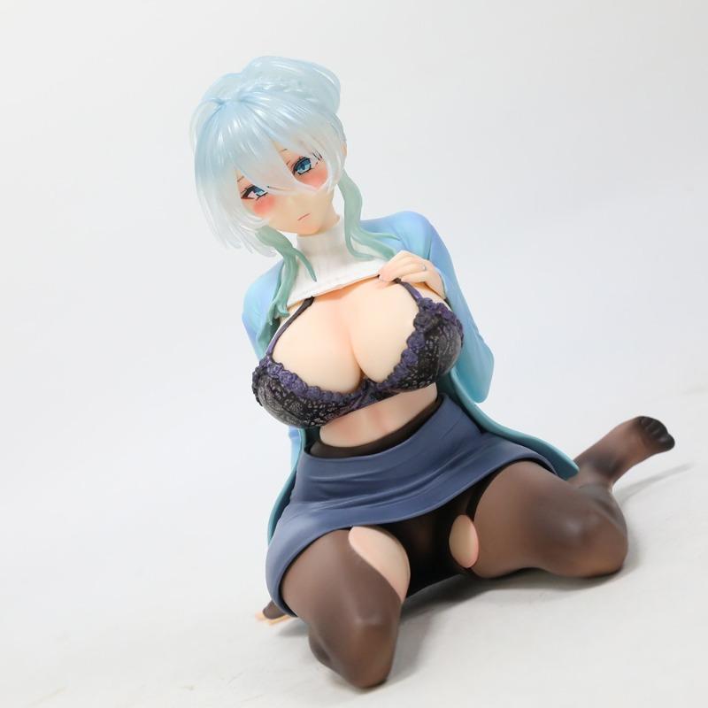 Anime 14cm Deep Winter Snow Widow Snow Girl Beautiful Girl Hand Figure Shy Girl PVC Action Figure Model Toy Ornament