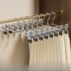 Adjustable Steel Clothes Hanger Bar Home Use Use Seamless JK Good Hanger For Drying And Storage Non-Slip Clothes Hanger Clip