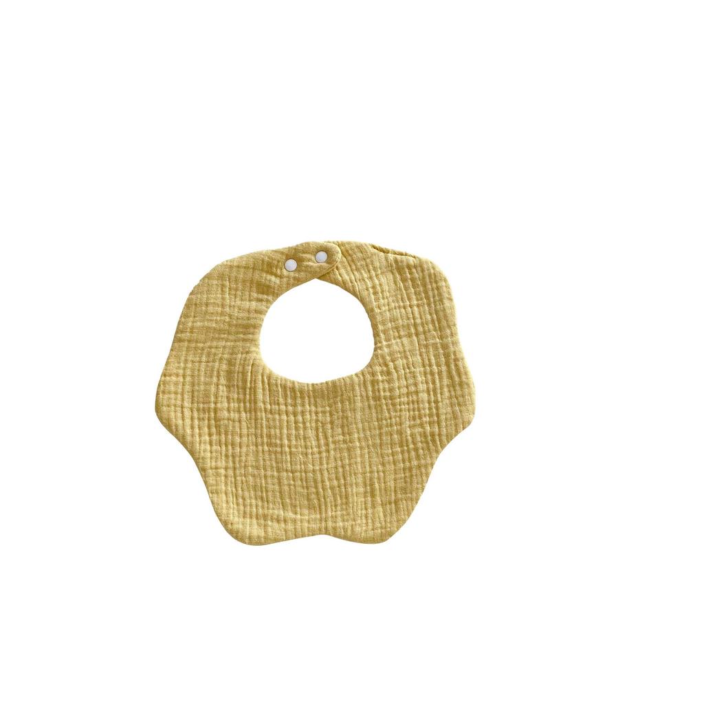 Japanese Style Waterproof Baby Bib - Cartoon Design, Pure Cotton, Ideal for Newborns