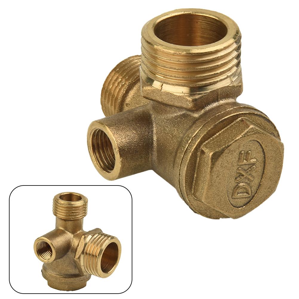 Outils Clapet anti-retour Atelier Compresseurs d'air Outils pneumatiques Équipement 10 12 20 mm 1 pièce Jaune Air Connecteur en laiton Pièces