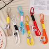 Colorful Wrist Strap Keychain Creative Braided Lanyard Keyring For Women Anti-Lost Phone Charm Bag Pendant Accessories