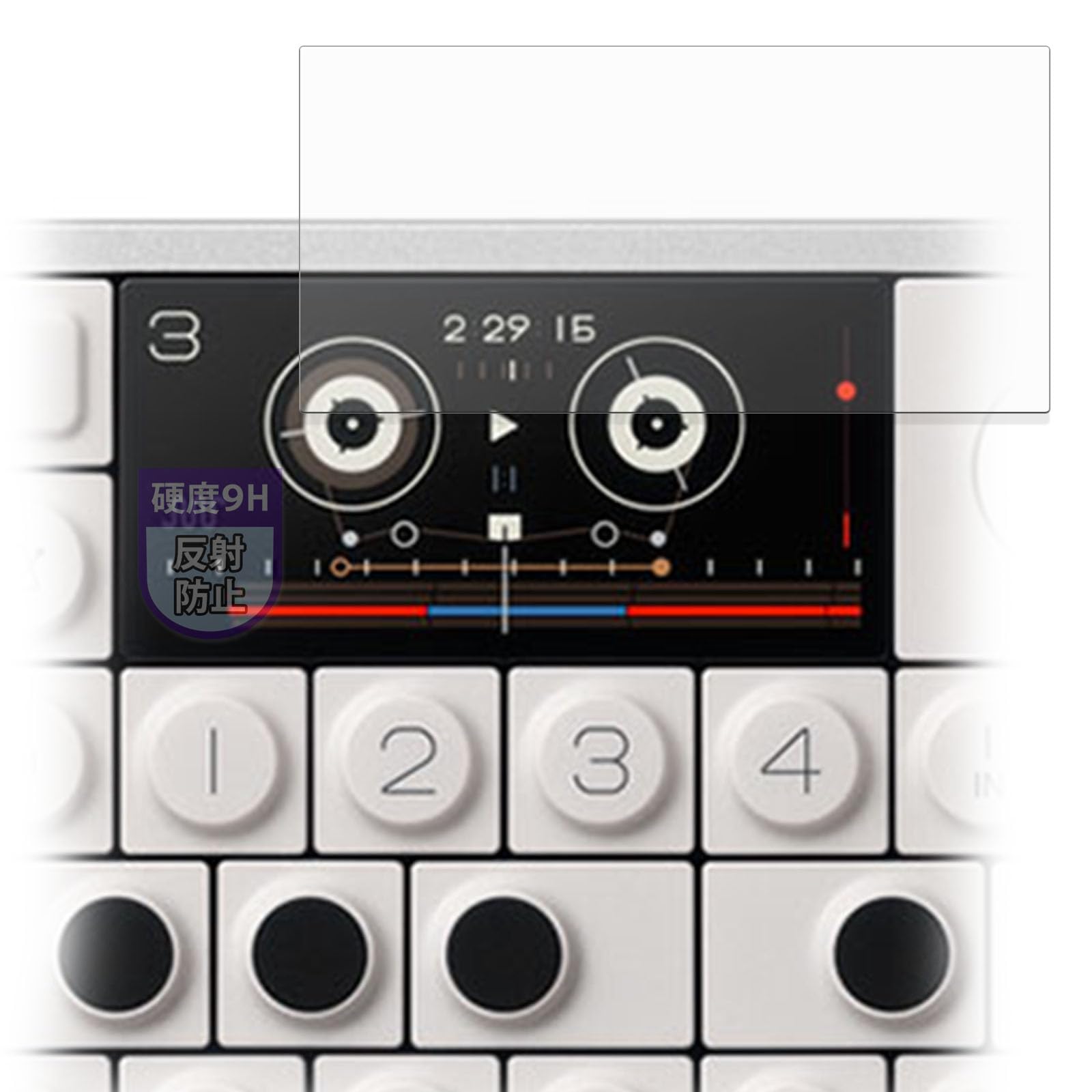 

MotoMoto Защитная пленка из закаленного стекла для Teenage Engineering Field Сделано в Японии OP-1 (Ультратонкое волокно) Пленка, Антибликовая,