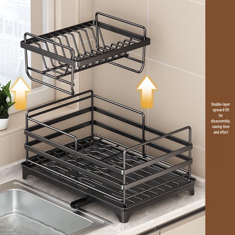 Zhishi Multi-function Self-Draining Dish Drying Rack