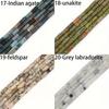 1 filo/sacchetto 9x4mm cilindrico nodo di bambù tubo tondo opale giada perline di pietra sciolte per realizzare collane e braccialetti fatti a mano fai da te