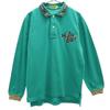 MISSONI CLUB Long Sleeve Polo Shirt 42 Green Men's Used