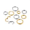10 st/parti Rostfritt stål Cirkel Hoop Örhänge Guldfärg Runda Geometri Örhängen Zirkonfynd för DIY Örhänge Zirkontillverkning