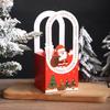 10pcs Paper Christmas Gift Box Handheld Xmas Eve Packaging Bag Christmas Decoration Candy Box  Snack