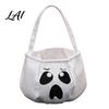 Sturdy Fabric Candy Buckets Halloween Trick or Treat Bag Funny Ghost Expressions Non-woven Handbag Accessories Lightweight for Kids Party Favors And
